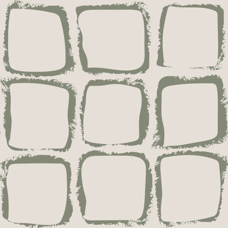 Neutral Colour Geometric squares seamless pattern design for fashion textiles and graphicsのイラスト素材