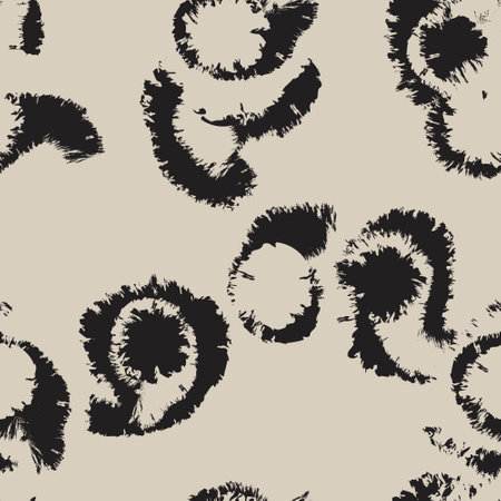 Neutral Colour Paisley abstract seamless pattern design for fashion textiles, graphics, backgrounds and craftsのイラスト素材