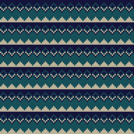 Green Argyle fair isle seamless pattern design for knitwear, fashion textile, graphics