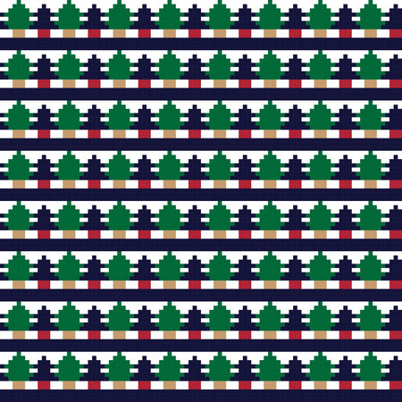 Christmas fair isle pattern design for fashion textiles, knitwear and graphics