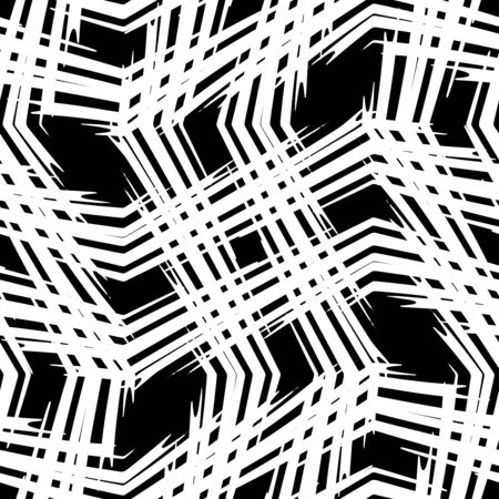 Full seamless modern geometric texture. Black and white shape for textile fabric printing and wallpaper. Abstract multipurpose model design for fashion and home designのイラスト素材