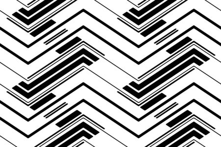 Full seamless modern geometric texture pattern for decor and textile. Black and white horizontal line for textile fabric printing. Abstract multipurpose model design for fashion and home designのイラスト素材