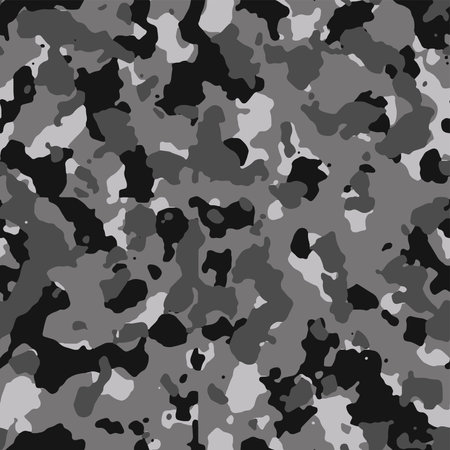Full seamless dark military camouflage texture pattern vector. Dark colors design for girls, boys textile fabric and wallpaper print. Design for fashion and home design background.のイラスト素材
