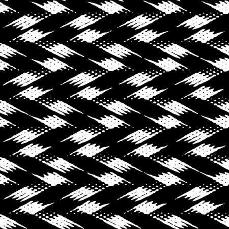 Full seamless black and white texture pattern vector for decoration.Design for textile fabric printing and wallpaper. Grunge model for fashion and home design.のイラスト素材