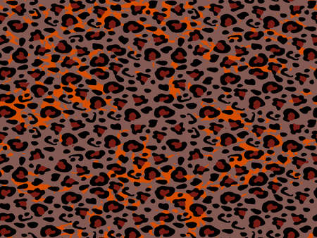 Full seamless leopard cheetah animal skin pattern. Design for textile fabric printing. Suitable for fashion use.のイラスト素材