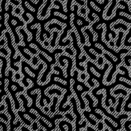 Full seamless black and white texture pattern vector for decoration.Design for textile fabric...