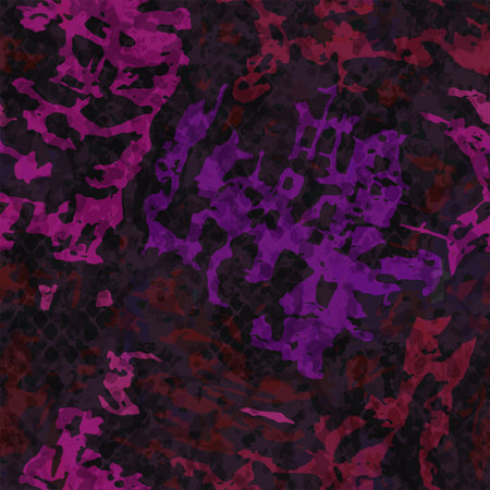 Full Seamless Dirty Army Camouflage Pattern Texture Vector. Military Camo Skin for Decor and...