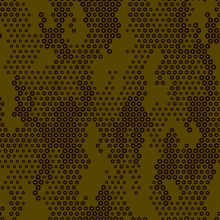 Full seamless modern halftone lines camouflage pattern for decor and textile. Camo design for textile fabric printing and wallpaper. Army model design for trend fashion.のイラスト素材