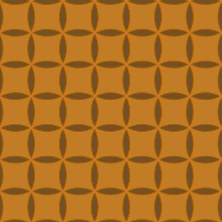 Full seamless modern geometric texture pattern for decor and textile. Brown orange shape for textile fabric printing and wallpaper. Abstract multipurpose model design for fashion and home designのイラスト素材
