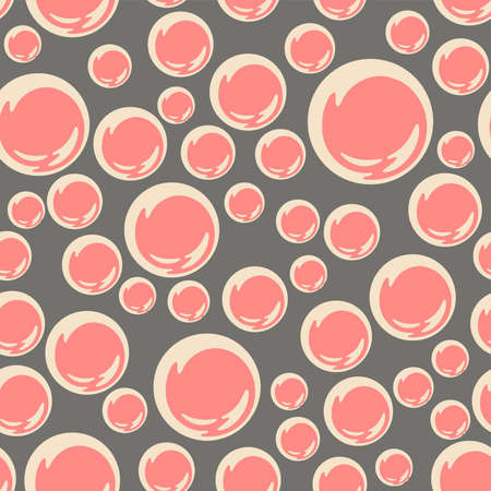 Full Seamless Circle Texture Print Pattern. Dress Fabric. Colorful Background Vector. Design for Textile and Home Decoration.のイラスト素材