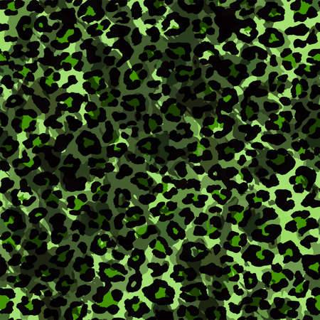 Full seamless leopard cheetah animal skin pattern. Design for textile fabric printing. Suitable for fashion use.のイラスト素材