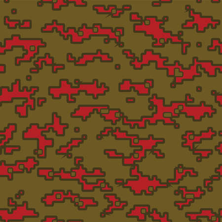 Full seamless military camouflage skin dotted pattern vector for decor and textile. Ornamental pointed army masking design for hunting textile fabric print and wallpaper. Design for trendy fashion.のイラスト素材