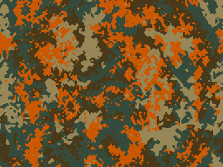 Full seamless abstract military camouflage skin pattern vector for decor and textile. Army masking design for hunting textile fabric printing and wallpaper. Design for fashion and home design.のイラスト素材
