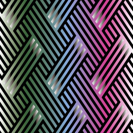 Full Seamless Vertical Zigzag Texture Pattern. Monochrome Vector. Dress Fabric Print. Design for Textile and Home Decoration.のイラスト素材