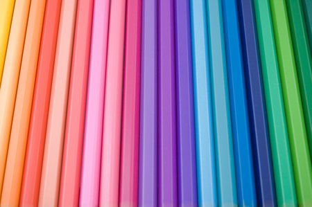Colorful background with crayons