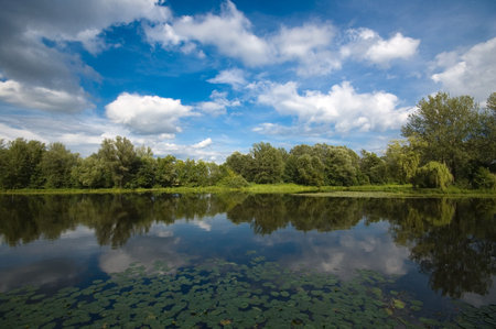 View of beautiful lake, Poland