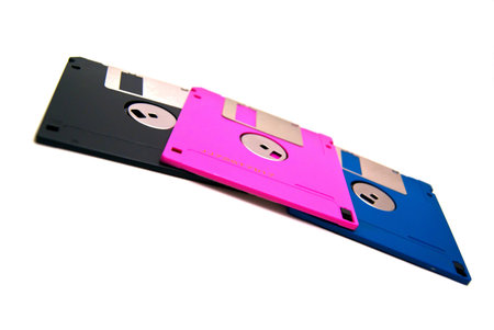 three diskettes
