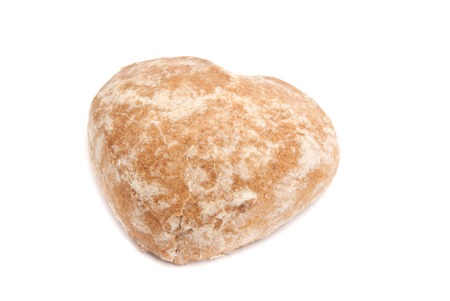 single tasty gingerbread on white backgroundの写真素材