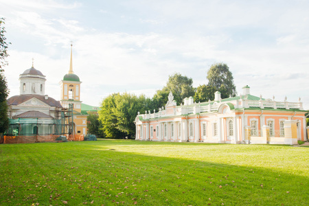 historic buildings in the estate on a summer dayのeditorial素材