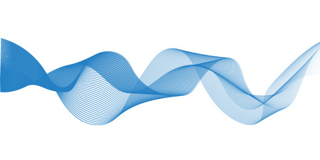 Abstract blue wave. illustrationのイラスト素材