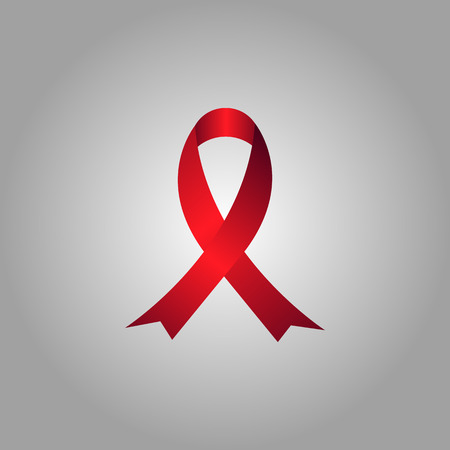 illustration of AIDS awareness ribbon. Breast cancer awareness ribbon.のイラスト素材