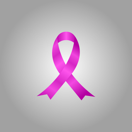 illustration of AIDS awareness ribbon. Breast cancer awareness ribbon.のイラスト素材