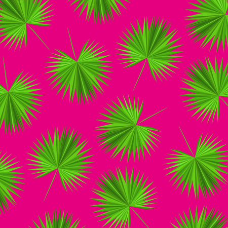 vector pattern triangular palm leavesのイラスト素材