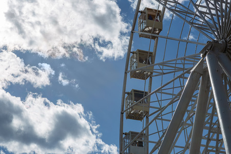 Observation wheel in Kiev, Ukraineの写真素材