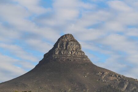 Mountain landscape with blue skyの写真素材