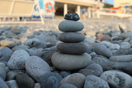 stones on the beach