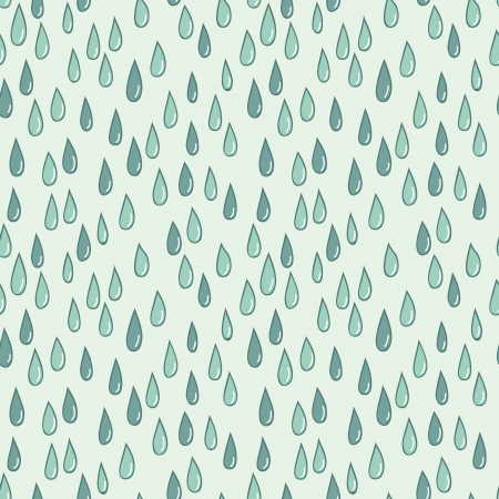 Seamless doodle pattern of raindropsのイラスト素材