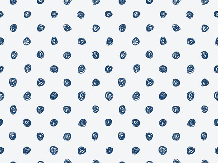 Indigo blue hand drawn seamless pattern, vectorのイラスト素材