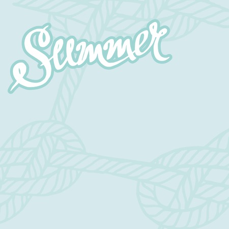 summer hand drawn backgroundのイラスト素材