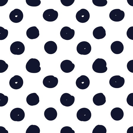 Hand drawn seamless indigo dot texture, vector illustrationのイラスト素材