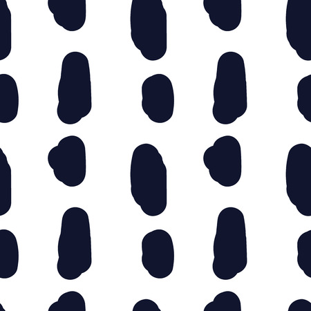 Hand drawn seamless indigo irregular spot textureのイラスト素材