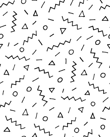 Vector geometric seamless pattern with triangles and geometric shapesのイラスト素材