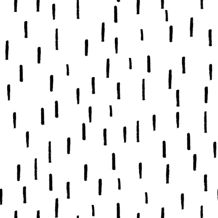 Seamless black and white vector free hand doodle brush strokes texture, ink art.のイラスト素材