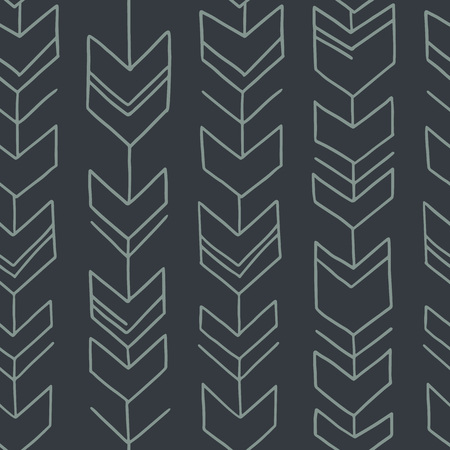 Seamless hand drawn geometric tribal pattern. Vector navajo design.の写真素材