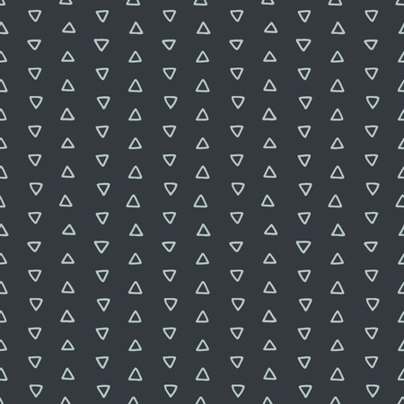 Seamless hand drawn geometric tribal pattern with triangles. Vector navajo design.のイラスト素材