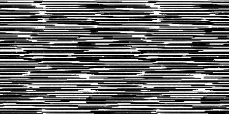 Hand-drawn black and white seamless texture with dashed strokes.のイラスト素材