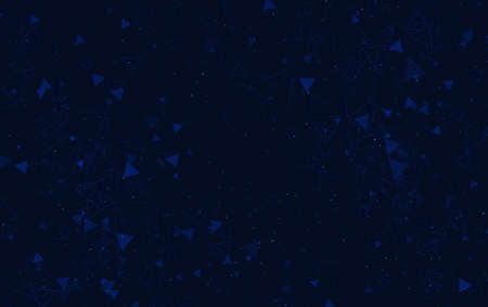 Dark blue abstract geometric background, vector illustration.のイラスト素材