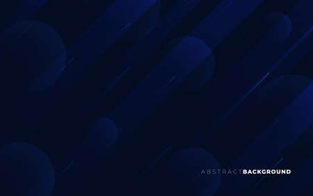 Dark blue abstract geometric background, vector illustration.のイラスト素材