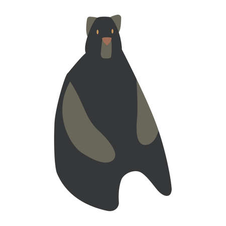 Flat cartoon bearのイラスト素材