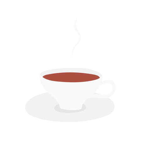 Classic tea cup and saucer illustration.のイラスト素材
