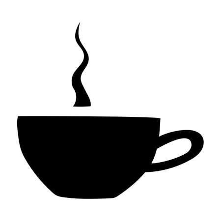 Tea cup simple symbol illustrationのイラスト素材