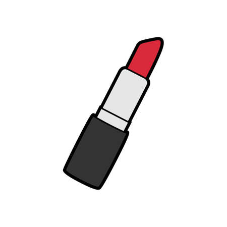 Illustration of the red lipsticのイラスト素材