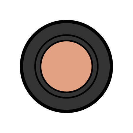 Blush for face, makeup vector illustrationのイラスト素材