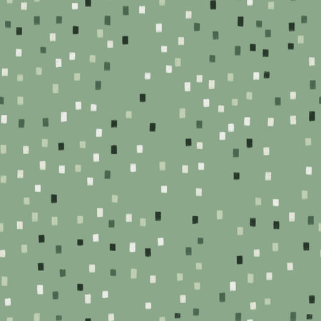 Green hand drawn seamless texture design for backgrounds, fabrics and wrapping paper, vector...