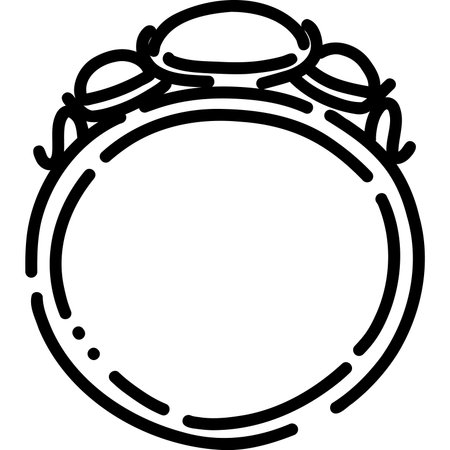 An Elegant Vintage Decorative Ring that features Beautiful Gemstones A Stunning Jewelry Design Illustrationのイラスト素材