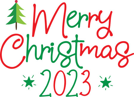 Merry Christmas and a Happy New Year Greeting Card.のイラスト素材